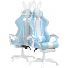 Ferghana Gaming Chair Massage avec Repose-Pieds Fauteuil Ergonomique Gaming Chair avec Appui-tête Chaise de Bureau PC Game...