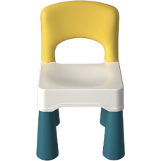 burgkidz Chaise en Plastique avec Dossier Incurvé, Ajout Parfait à la Table d'Activités pour Enfants pour Les Blocs de Con...